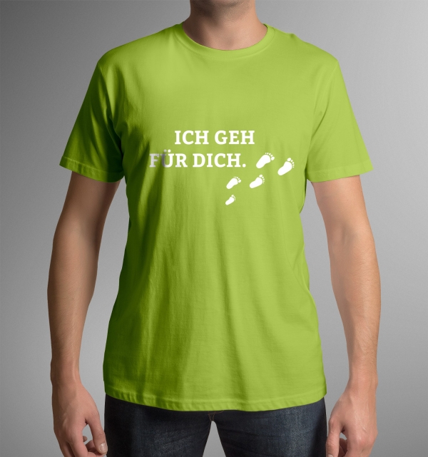 T-Shirt Ich Geh Für Dich Herren grün – ALfA e.V.