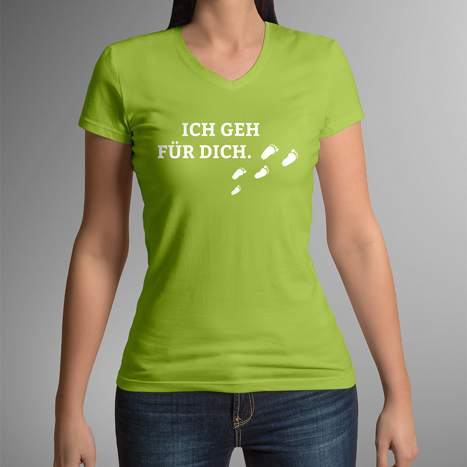 T-Shirt Ich geh für dich grün – ALfA e.V.
