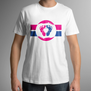 T-Shirt Studioaufnahme Pro Life Flagge Herren – ALfA e.V.