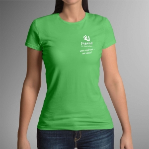 T-Shirt Jugend für das Leben: Damen grün – ALfA e.V.