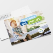 Postkarten "Prolife – Schön, dass es dich gibt" – Aktion Lebensrecht für Alle ALfA e.V.